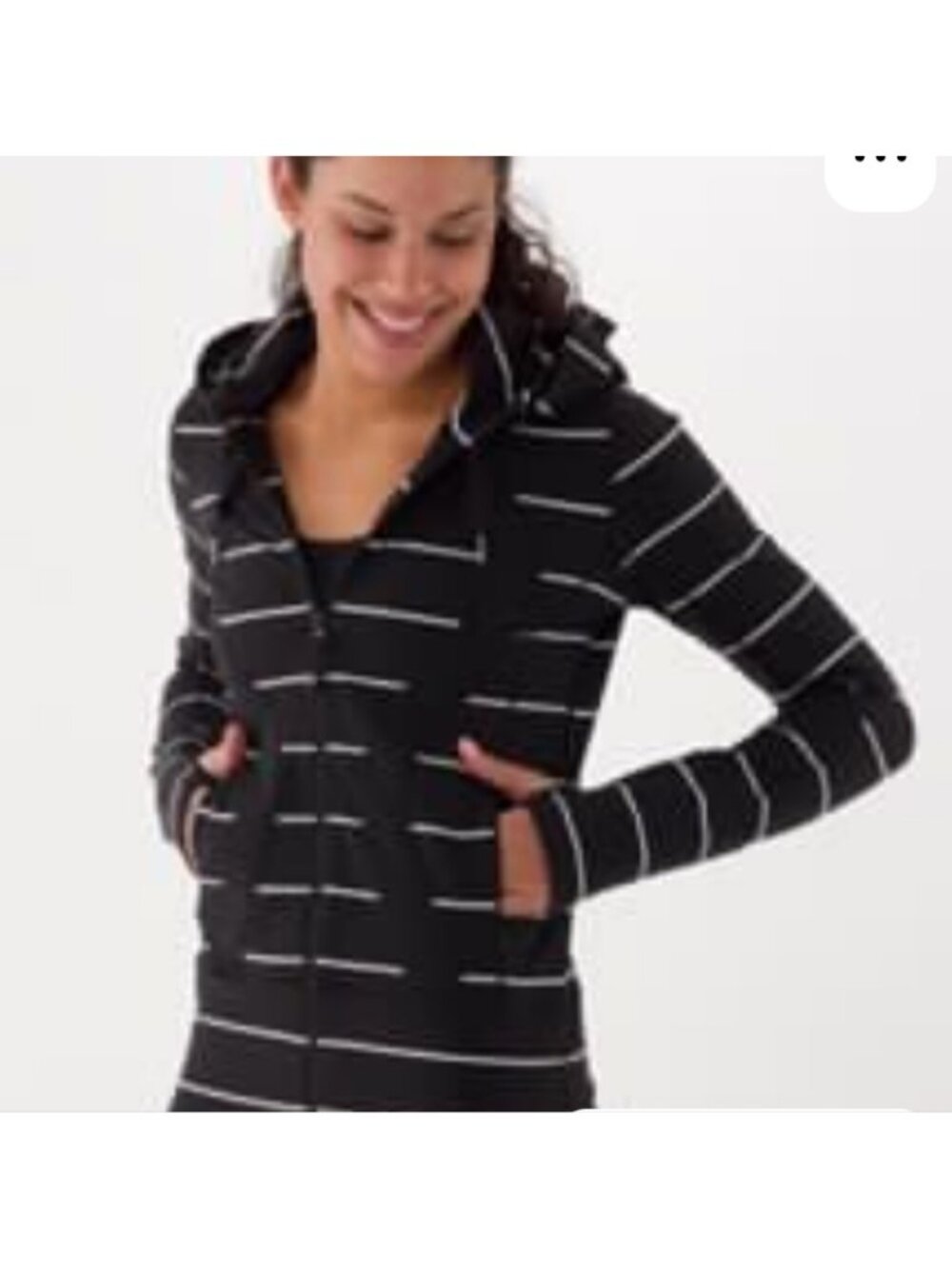 RARE Lululemon Stride Jacket Sailor Stripe Black/White